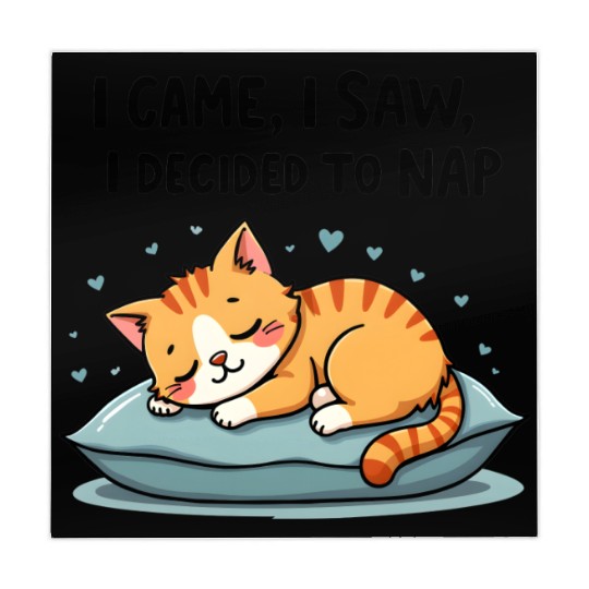 Cute Cat Nap Lover Funny Sleepy Naptime Humor Mahjong Mats