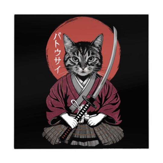 Neko Battousai Samurai Cat Classic Mahjong Mats