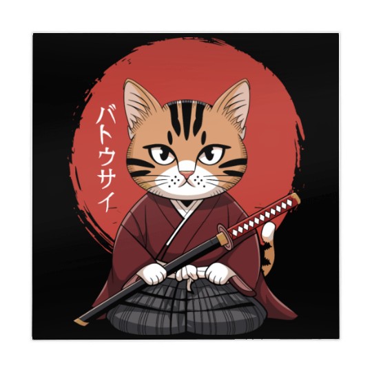 Neko Battousai Samurai Cat Classic Mahjong Mats