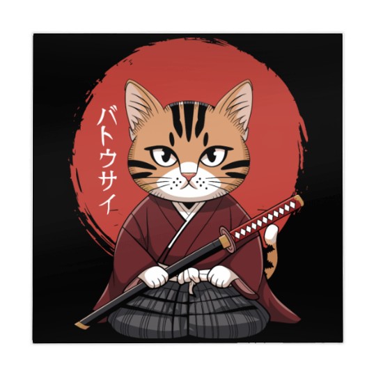 Neko Battousai Samurai Cat Classic Mahjong Mats
