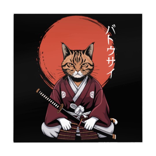 Neko Battousai Samurai Cat Classic Mahjong Mats