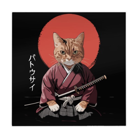Neko Battousai Samurai Cat Classic Mahjong Mats