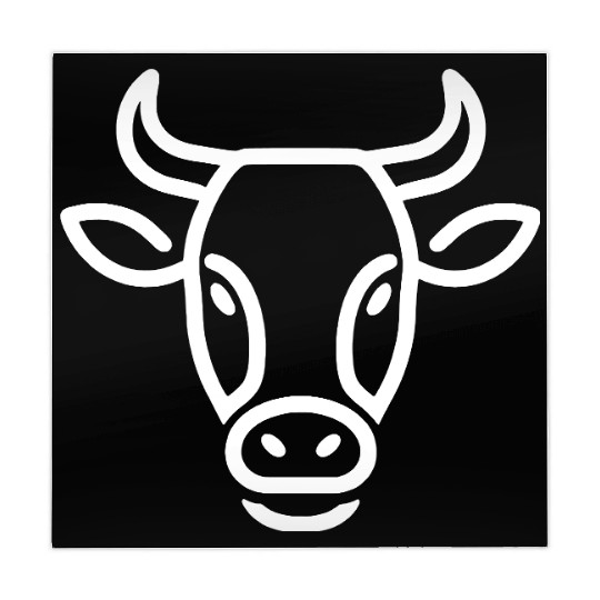 Cow face cows vector farm animal art path2 Mahjong Mats