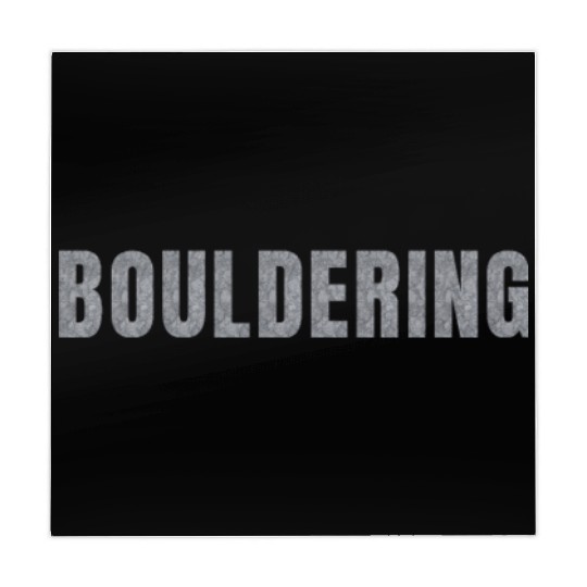 Bouldering lettering climbing bouldering grey rock Mahjong Mats