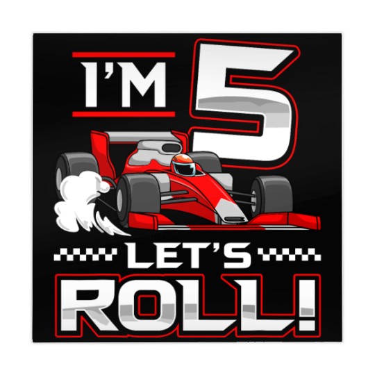 5th Birthday Race Car 5 Year Old Let's Roll Mahjong Mats