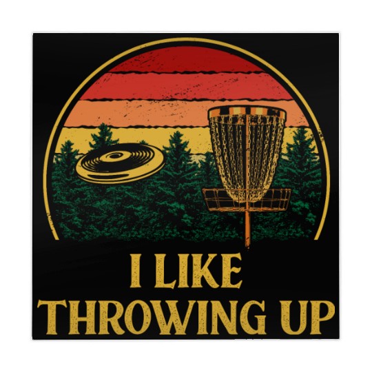 I Like Throwing Up Disc Golf Sports Golfer Games F Mahjong Mats