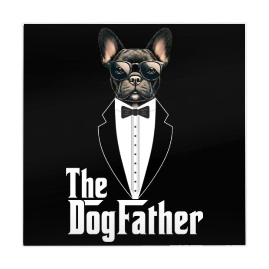 The Dogfather Funny dog dad French Bulldog Mahjong Mats