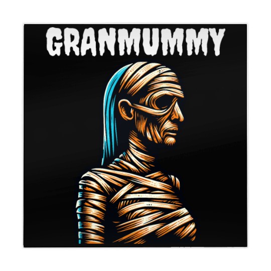 Mummy Grandma GRANMUMMY Halloween Women Horror Mahjong Mats