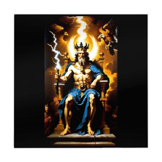Zeus Jupiter Greek Mythology Gods Baroque Mahjong Mats