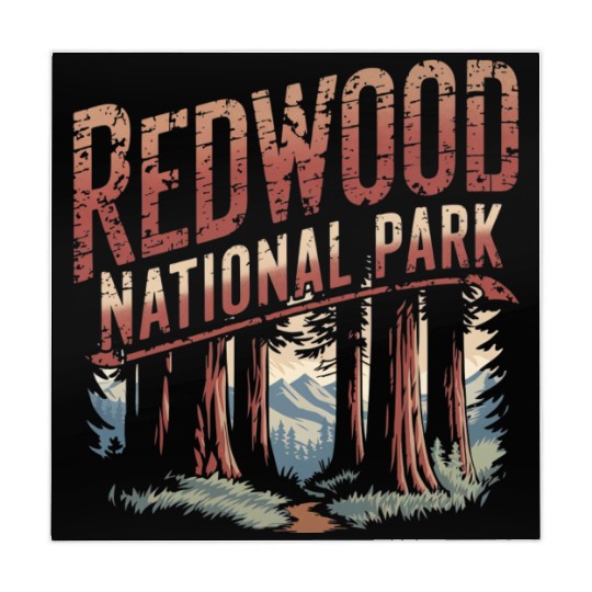 Redwood National park vintage Mahjong Mats