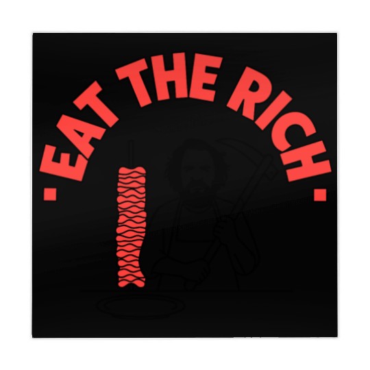 Eat The Rich Döner Kebab Satirical Design Mahjong Mats