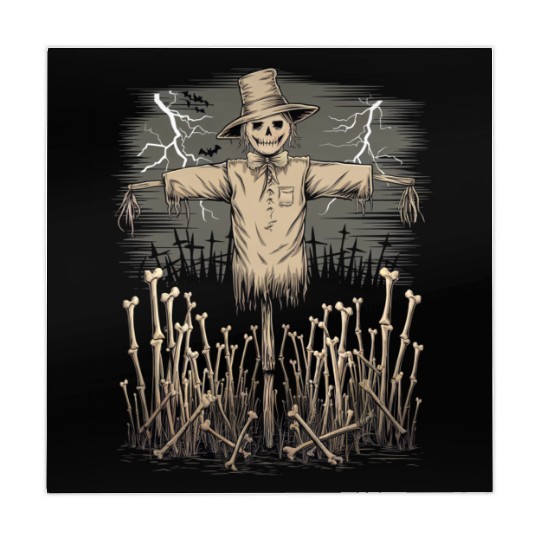Spooky Halloween Scarecrow Mahjong Mats