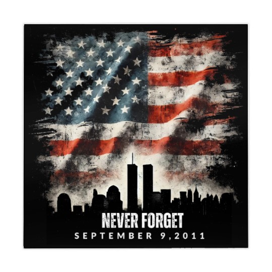 Never Forget September 11 2001 Memorial Day Flag Mahjong Mats