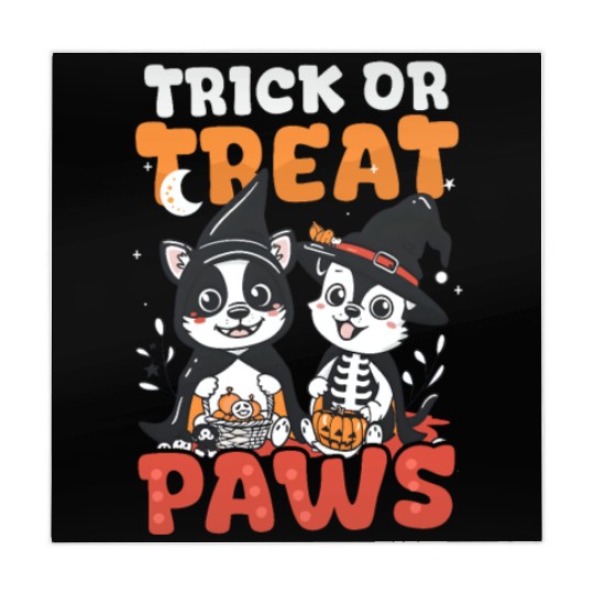 Halloween Dog Trick Or Treat Paws Mahjong Mats
