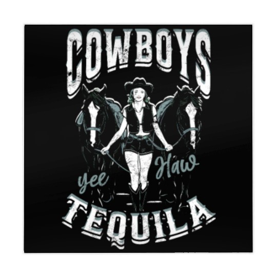 Cowboys and Tequila - Cowgirl Mahjong Mats