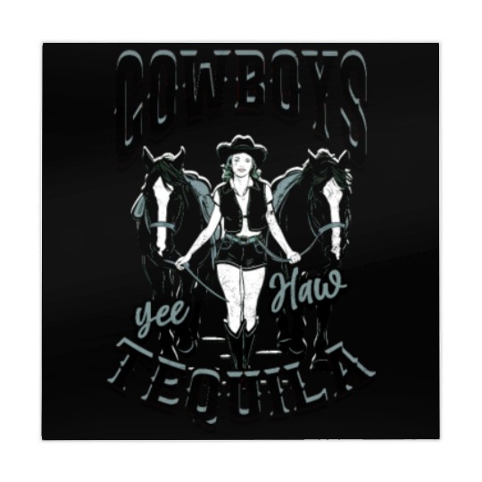 Cowboys and Tequila - Cowgirl Mahjong Mats