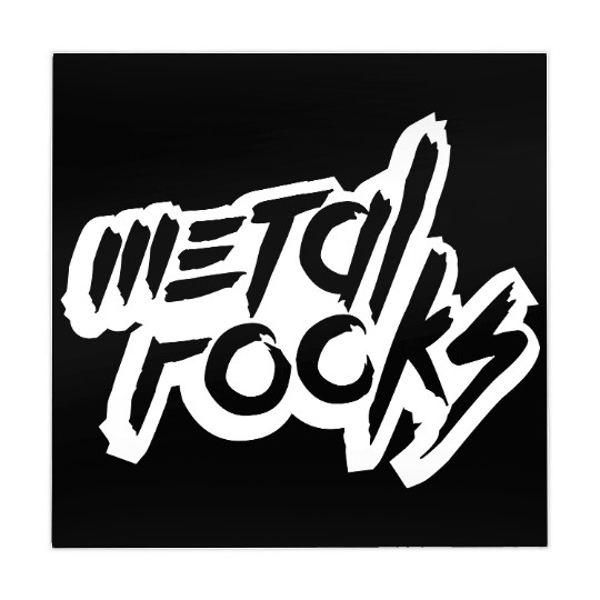 Heavy Metal Rocks Hard Rock Music Text Quote Logo Mahjong Mats