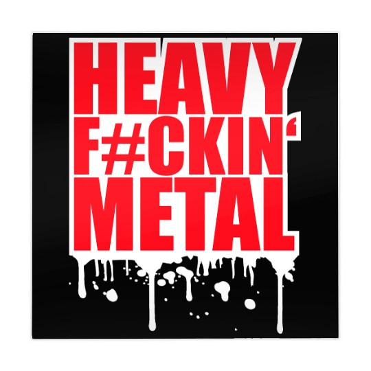 Heavy F#ckin' Metal Hard Rock Music Graffiti Spray Mahjong Mats