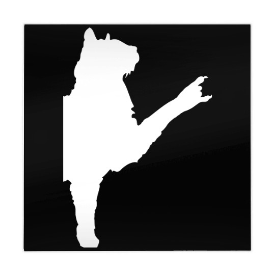 Cat Heavy Metal Hand Gesture Hard Rock Music Pet Mahjong Mats