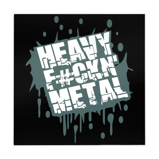 Heavy F#ckin' Metal Hard Rock Music Graffiti Spray Mahjong Mats
