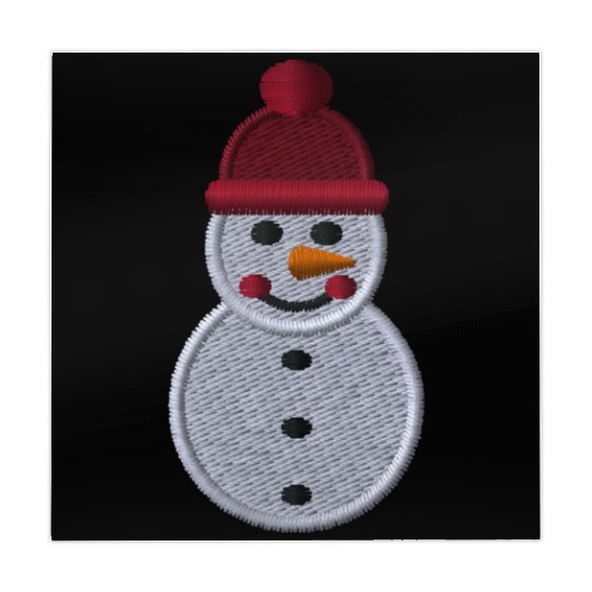 Snowman embroidered Mahjong Mats