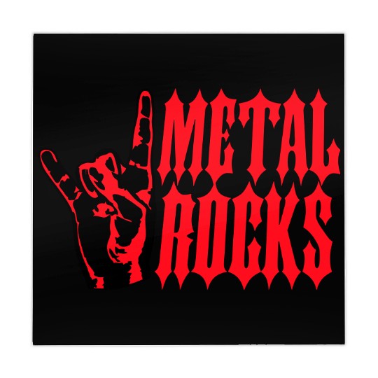 Heavy metal rocks hard rock music fun hand gesture Mahjong Mats