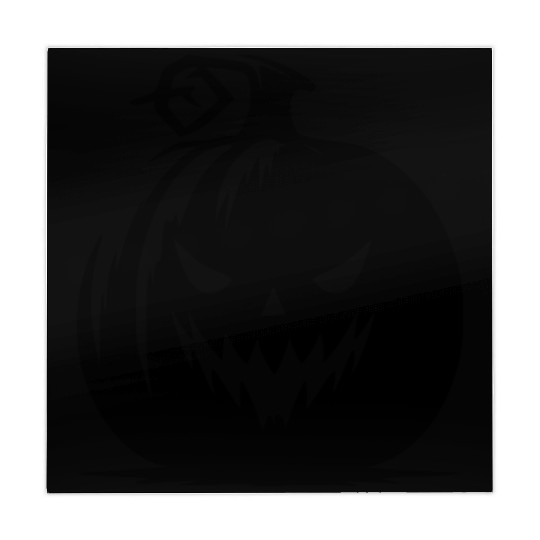 Evil Grinning Pumpkin Lantern With A Mean Look Mahjong Mats