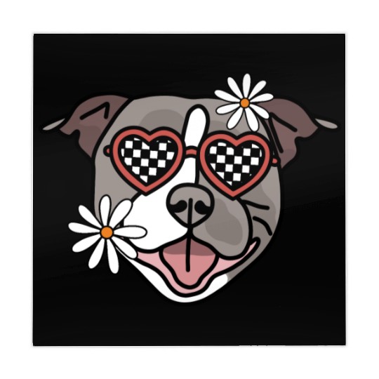 Staffordshire Grey Retro Dog Mahjong Mats