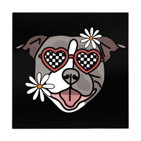 Staffordshire Grey Retro Dog Mahjong Mats