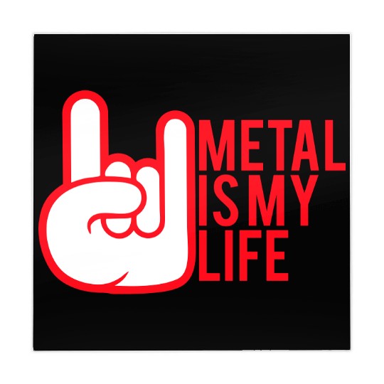 Heavy Metal Is My Life Hard Rock Music Text Quote Mahjong Mats