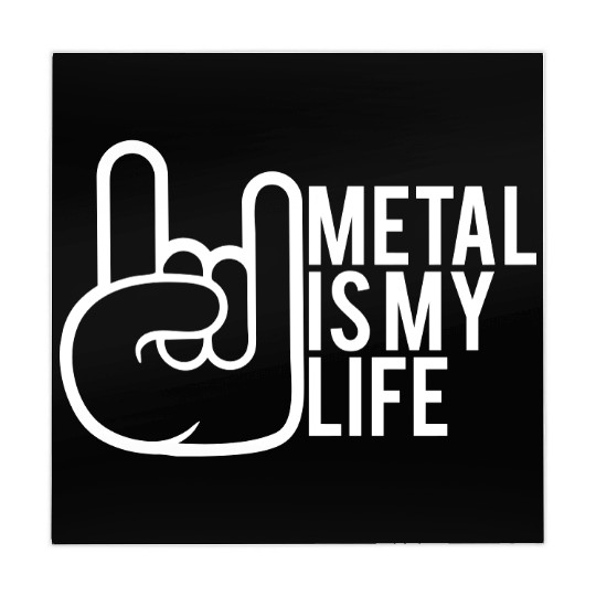 Heavy Metal Is My Life Hard Rock Music Text Quote Mahjong Mats