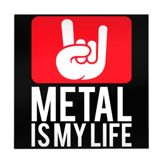 Heavy Metal Is My Life Hard Rock Music Text Quote Mahjong Mats