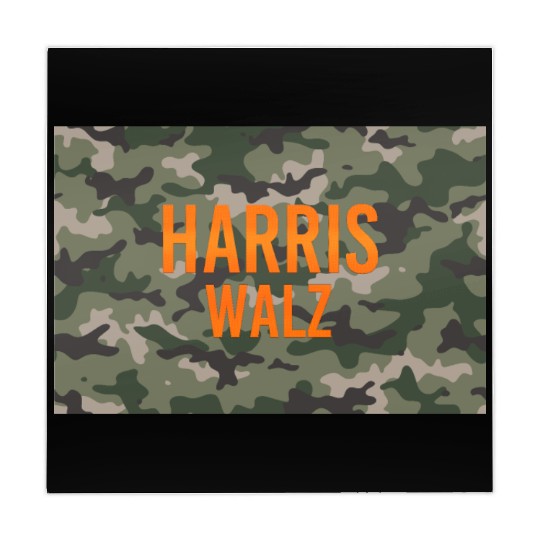 Harris Walz Camo Logo Mahjong Mats