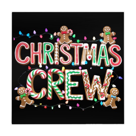 Gingerbread and Candy Christmas Crew with Lights Mahjong Mats