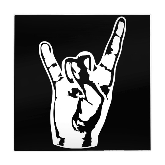 Heavy Metal Fun Hard Rock Music Horns Hand Gesture Mahjong Mats