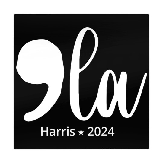 comma la kamala harris 2024 Mahjong Mats