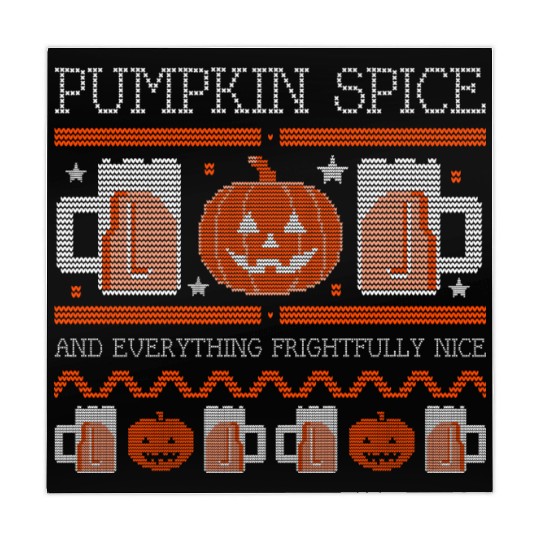 Pumpkin Spice Halloween Drink Mahjong Mats