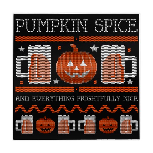Pumpkin Spice Halloween Drink Mahjong Mats