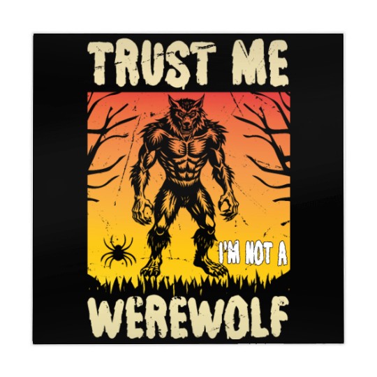 Trust Me I'm Not a Werewolf Halloween Mahjong Mats