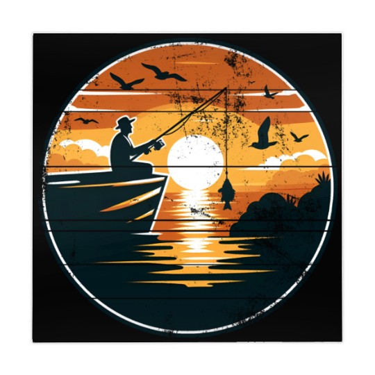 Angler Fishing Fish Mahjong Mats