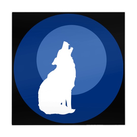 Wolf Moon Nature Vector Mahjong Mats