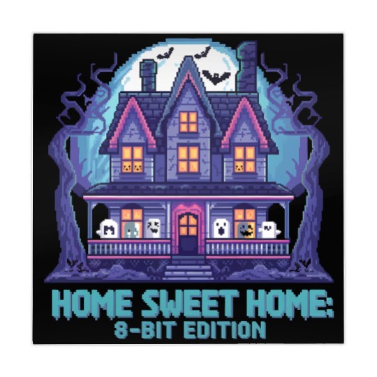 8 Bit Haunted House 01 Mahjong Mats