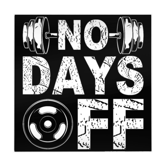 No Days Off Funny Gym Lover Workout Motivation Mahjong Mats