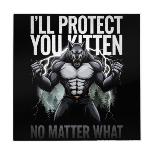 I'll Protect You Kitten Alpha Wolf Mahjong Mats