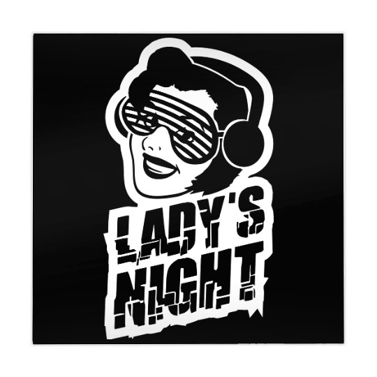 Ladys Night Retro DJ Woman Girls Ladies Evening Mahjong Mats