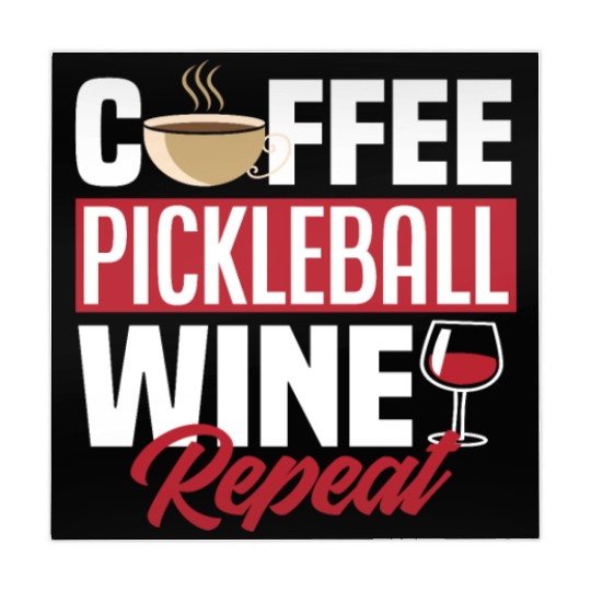 Coffee Pickleball Wine Repeat Mahjong Mats