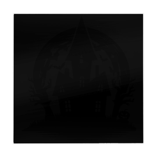 Spooky Haunted House Full Moon Halloween Party Mahjong Mats