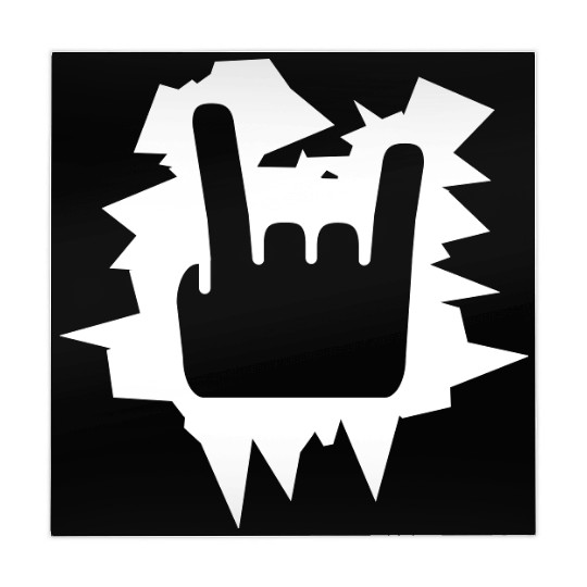 Heavy Metal Fun Hard Rock Music Horns Hand Gesture Mahjong Mats