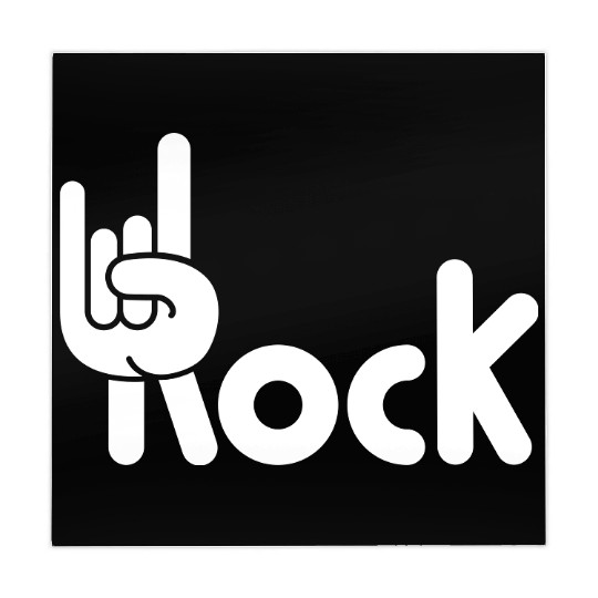 Heavy Metal Fun Hard Rock Music Horns Hand Gesture Mahjong Mats