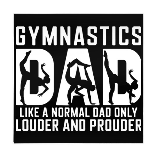 Like Normal But Louder Dad Funny Gymnastics Dad Mahjong Mats